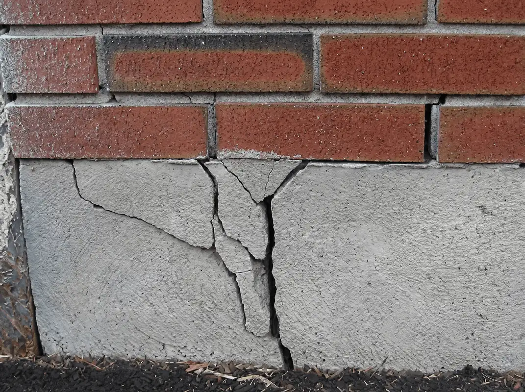 Concrete foundation with serious structural damage in Tulsa, OK