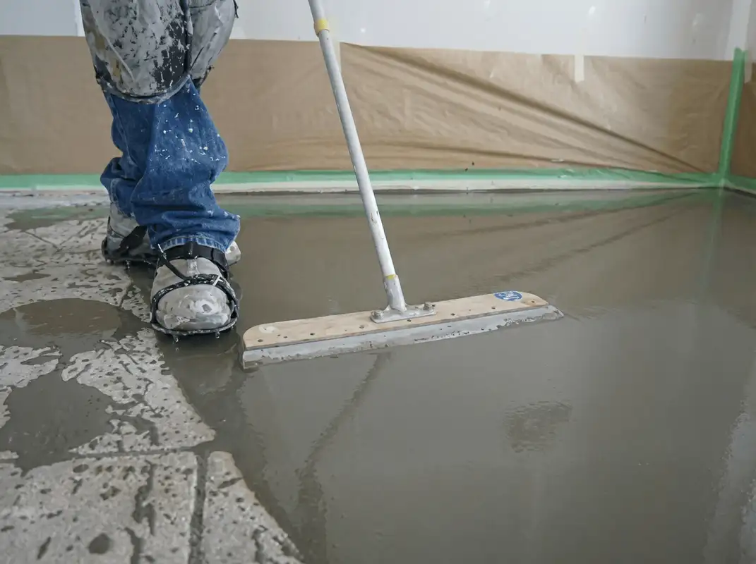 Uneven floor being professionally repaired in Tulsa, OK
