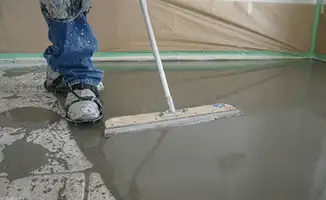 Uneven floor being professionally repaired in Tulsa, OK